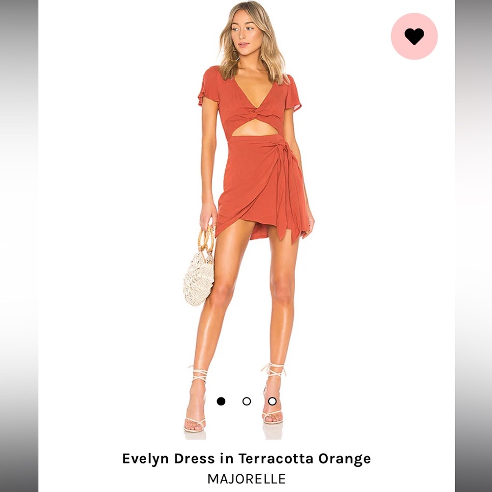 Majorelle Evelyn Terracotta Dress